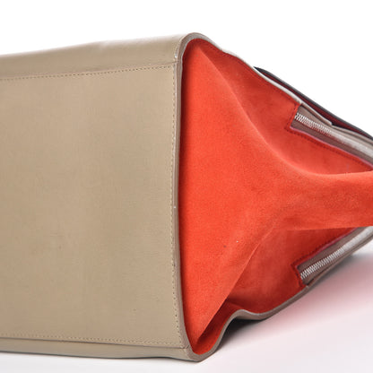 Celine Calfskin Suede Tri-Color Double Zip Trapeze 20 of 24