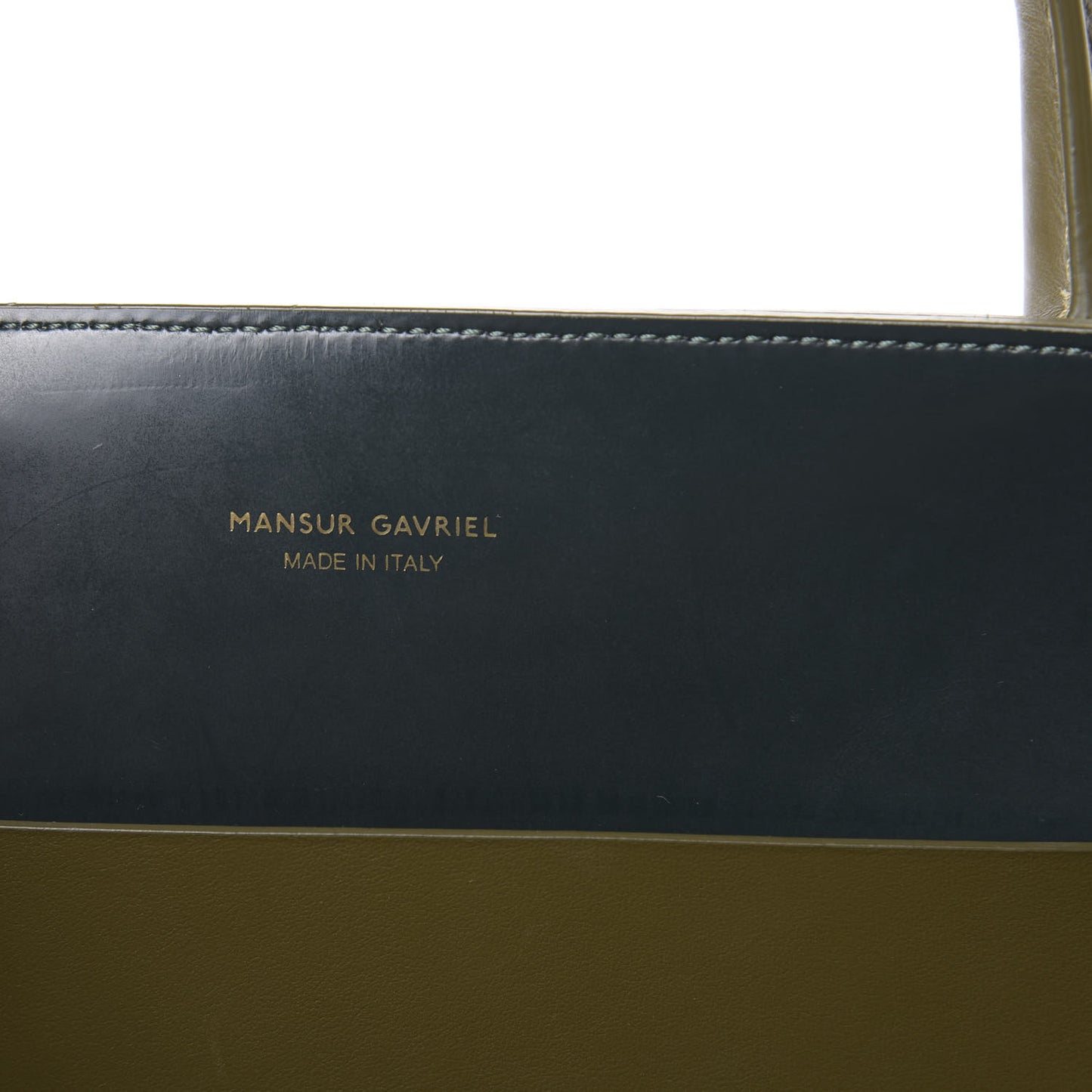 Calfskin Folded Bag Olive
