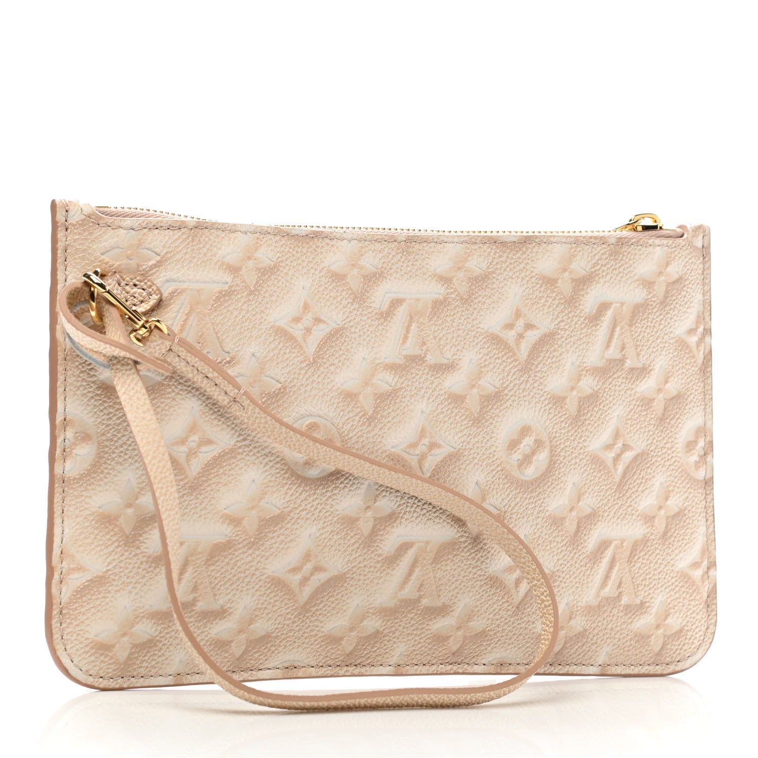 Louis Vuitton Empreinte Monogram Summer Stardust Neverfull MM Pochette Beige Clair 3 of 6