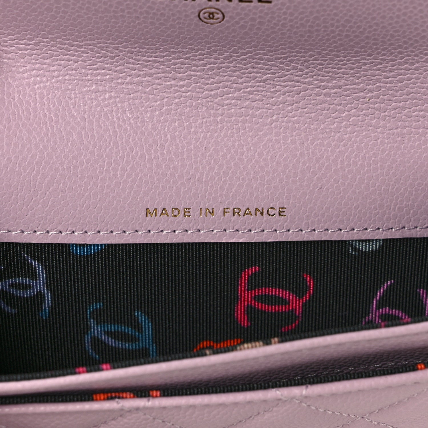 Chanel Caviar Quilted Flap Card Holder Wallet Light Purple 7 of 8