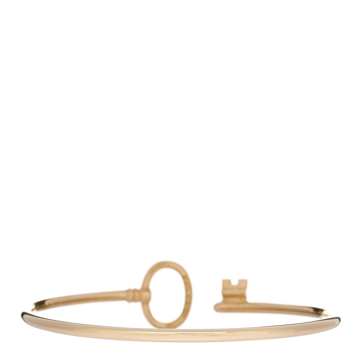 Tiffany 18K Yellow Gold Keys Wire Bracelet 2 of 4