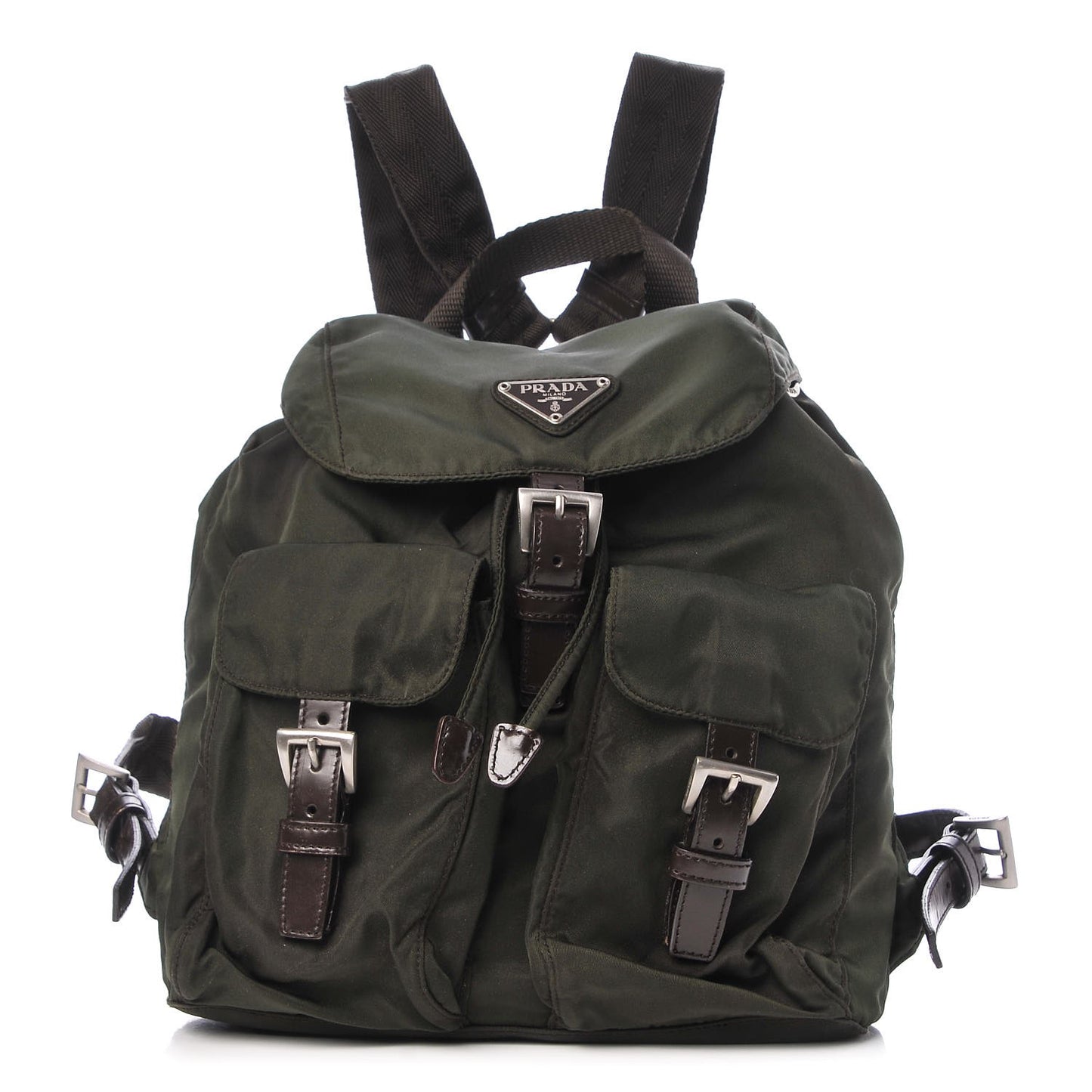 Nylon Vela Small Backpack Ebano
