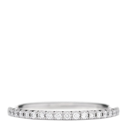 Tiffany 18K White Gold Diamond Metro Band Ring 49 5 3 of 5