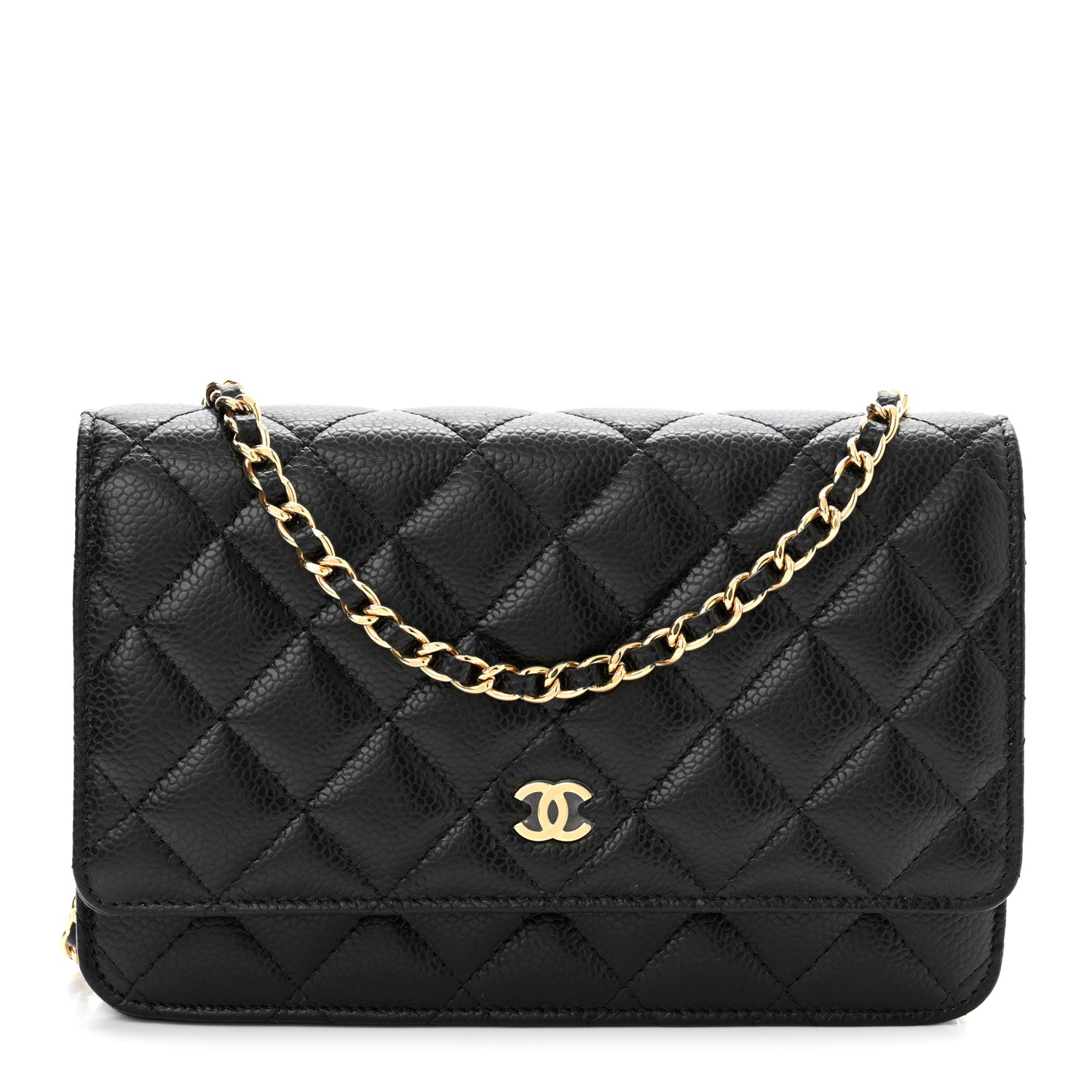 Chanel Caviar Quilted Wallet On Chain WOC Black 1 of 12