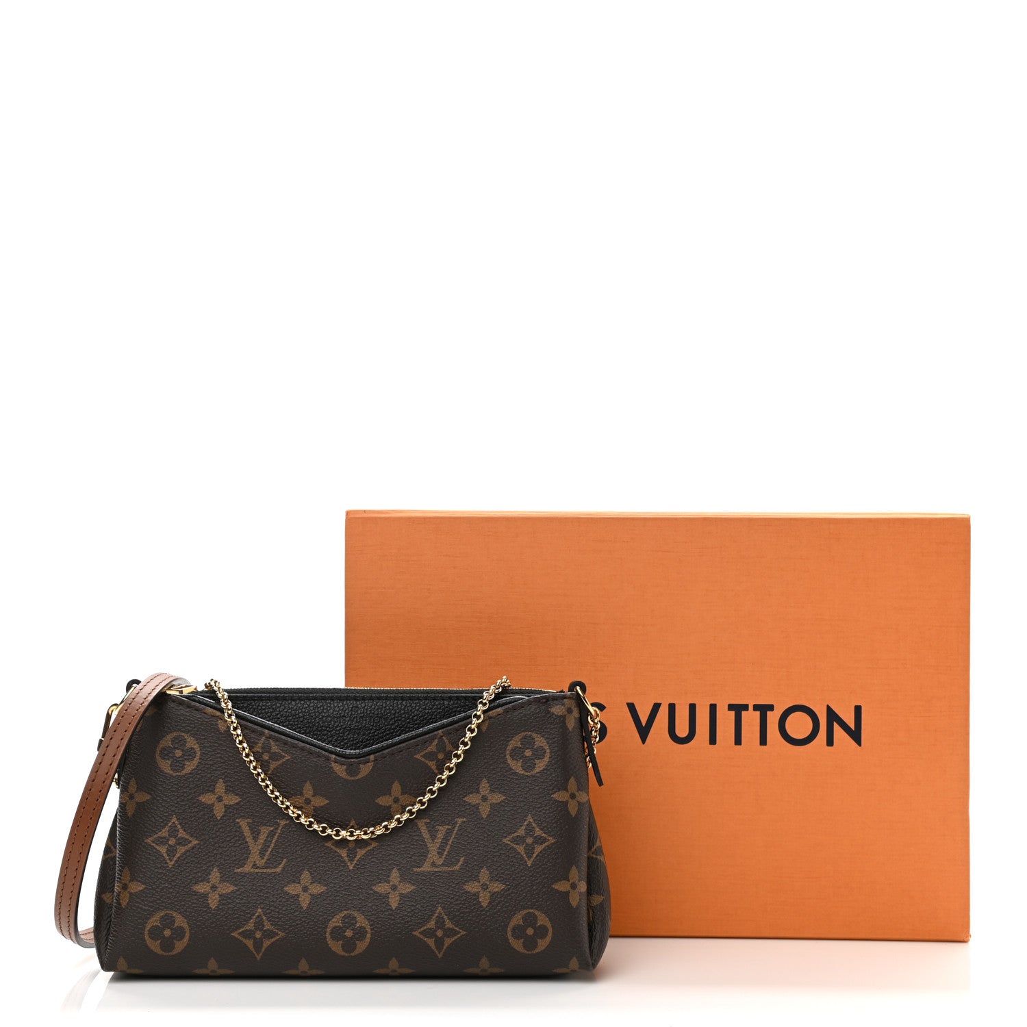 Louis Vuitton Monogram Pallas Clutch Black 11 of 11