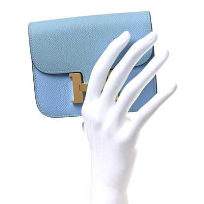 Hermes Epsom Constance Slim Wallet Celeste 2 of 10