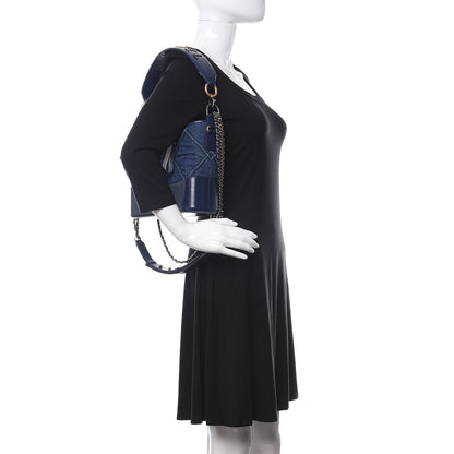 Chanel Denim Calfskin Small Gabrielle Hobo Blue 3 of 11