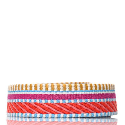 Hermes Toile Swift 25mm Sangle Cavale Shoulder Strap Magnolia Cappucine 2 of 6