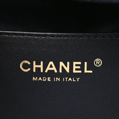 Chanel Washed Denim Quilted Small Chanel 25 Handbag Black 6 of 10