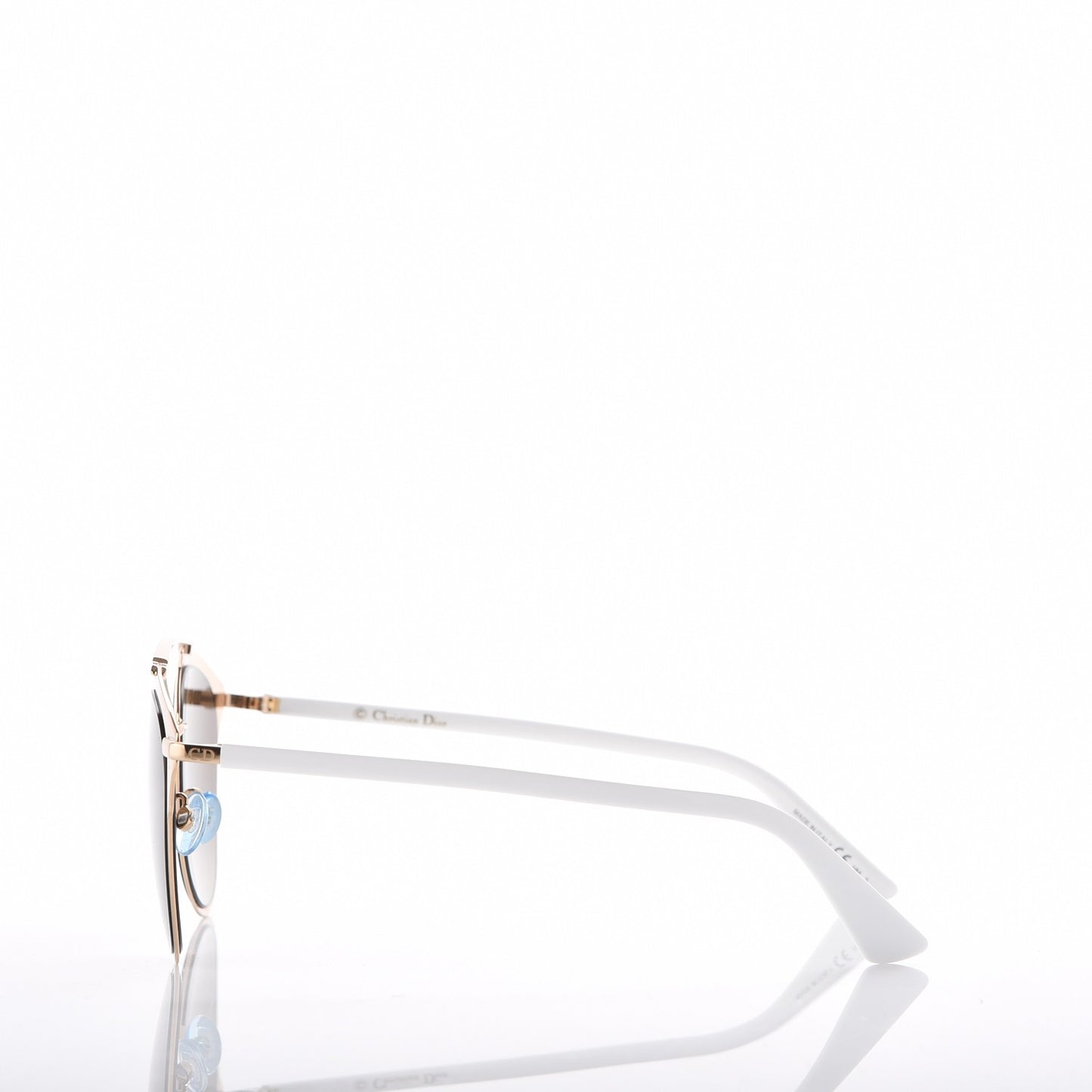 Reflected Sunglasses Rose Gold White