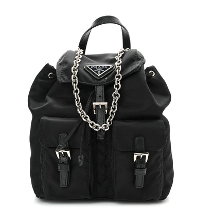 Prada Nylon Vela Mini Crossbody Backpack Black 1 of 11