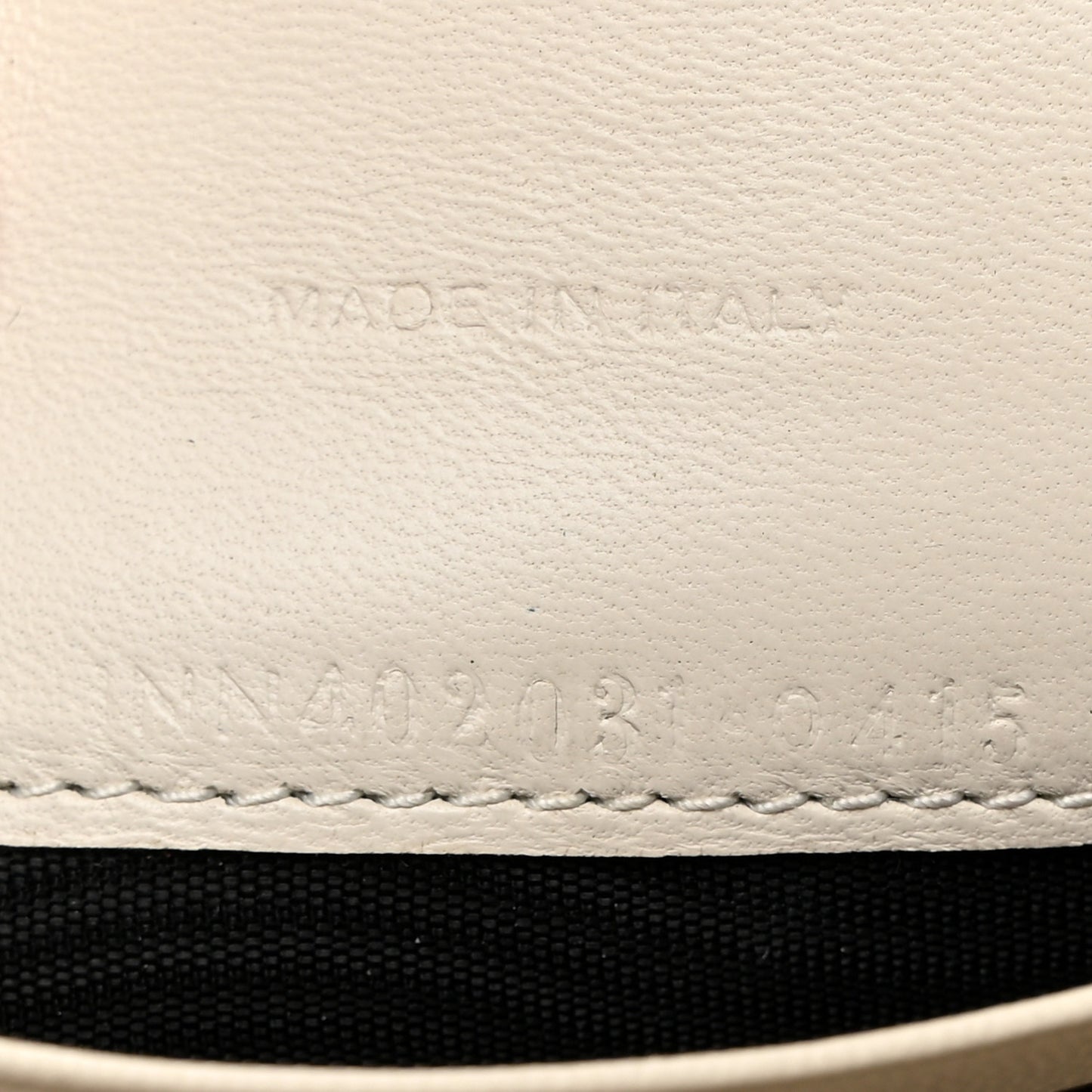 Calfskin Crocodile Embossed Monogram Envelope Chain Wallet White