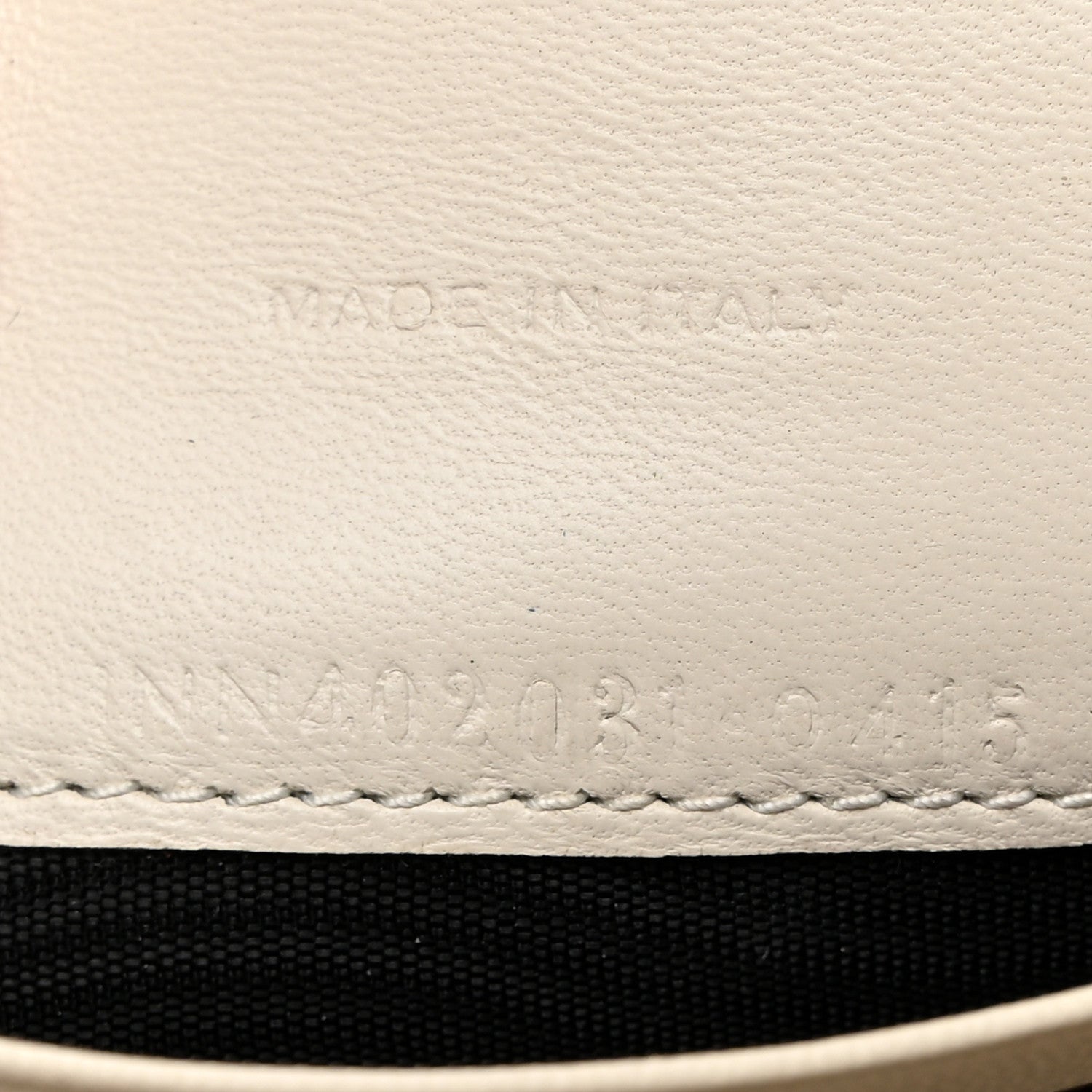 Saint Laurent Calfskin Crocodile Embossed Monogram Envelope Chain Wallet White 7 of 10