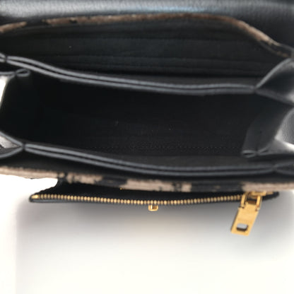 Givenchy Velvet Leopard Print Small GV3 Shoulder Bag Black 4 of 9