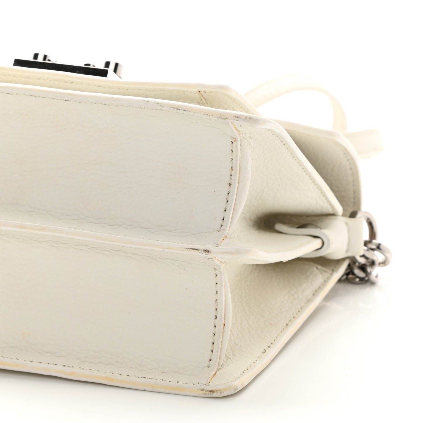 Calfskin Park Avenue Mini Patricia Crossbody Bag White