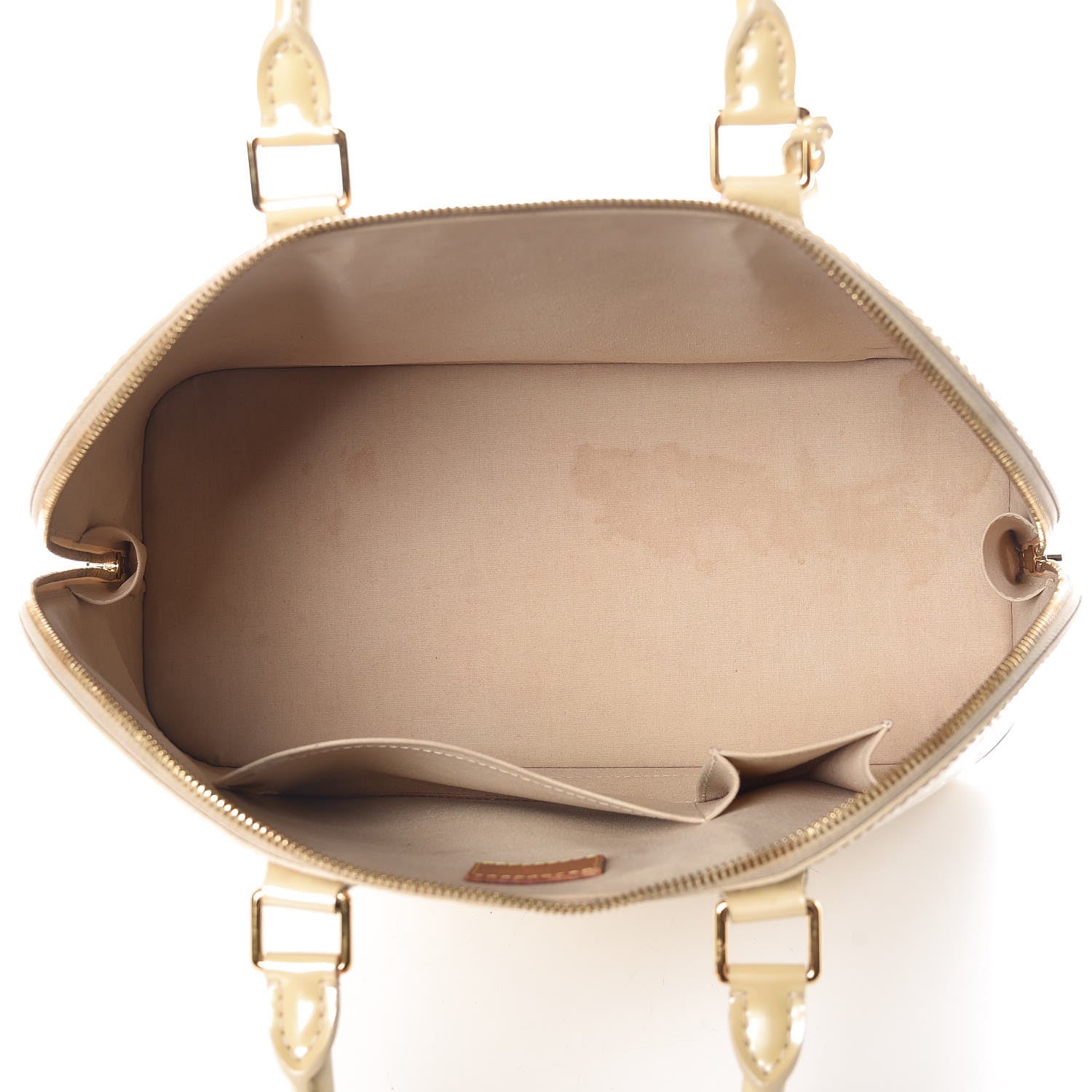 Louis Vuitton Vernis Alma GM Blanc Corail 5 of 15