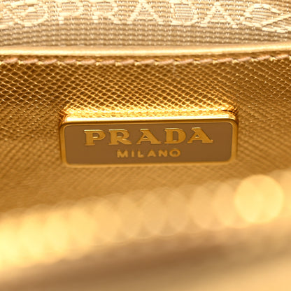Prada Saffiano Lux Mini Promenade Tote Platino 6 of 10