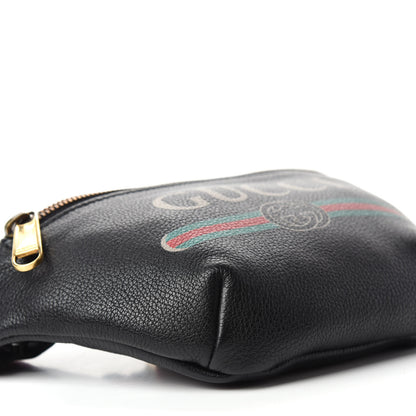 Gucci Grained Calfskin Small Logo Belt Bag Black 6 of 11