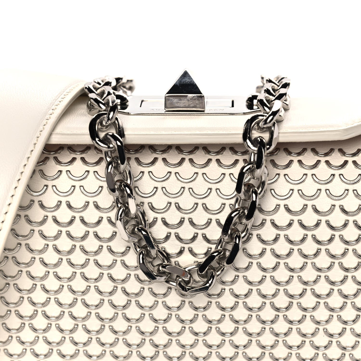 Alexander McQueen Calfskin Box Shoulder Bag 16 Cream 7 of 14