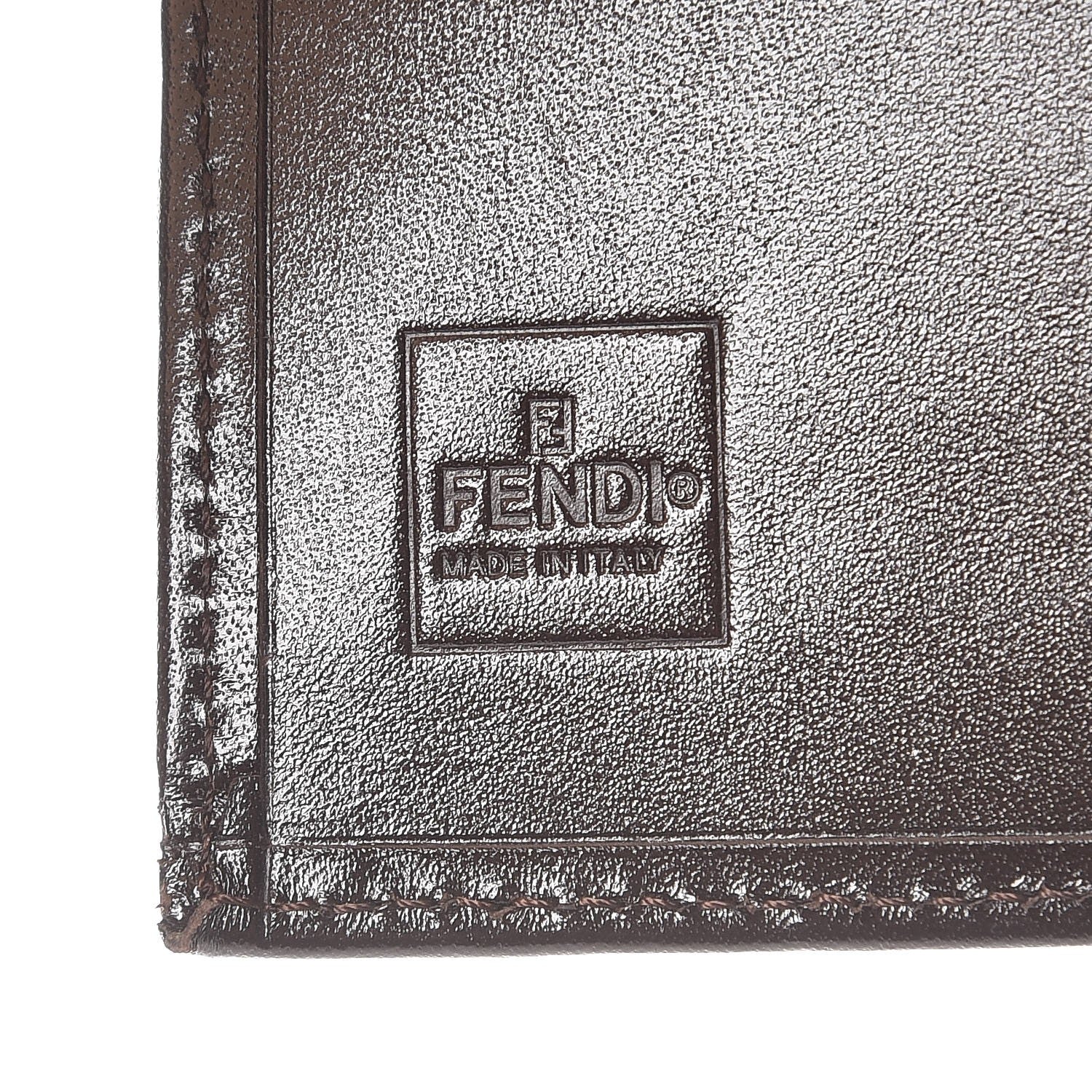 Fendi Zucca Compact Wallet Tobacco 6 of 8