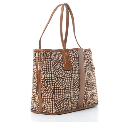 MCM Visetos Medium Liz Reversible Shopper Tote Cognac 6 of 16