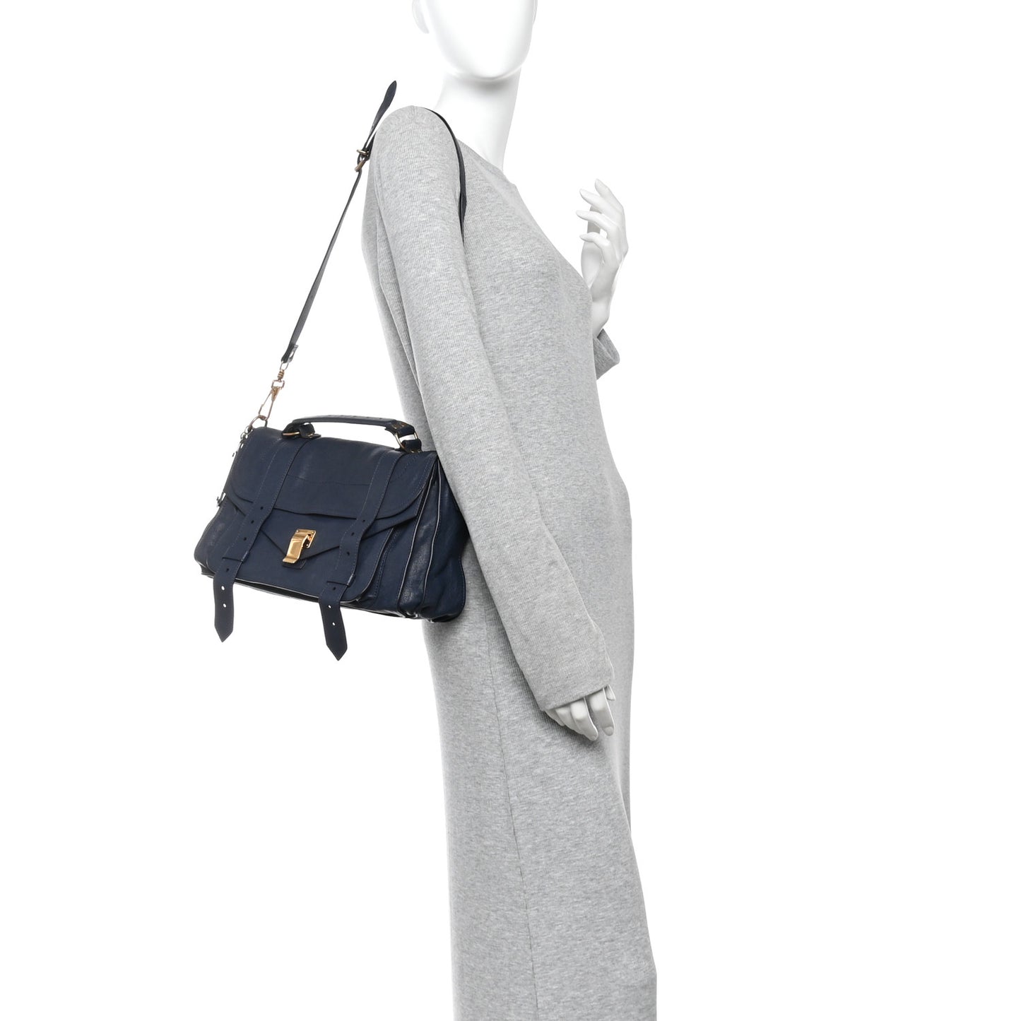 Lambskin Medium PS1 Satchel Midnight