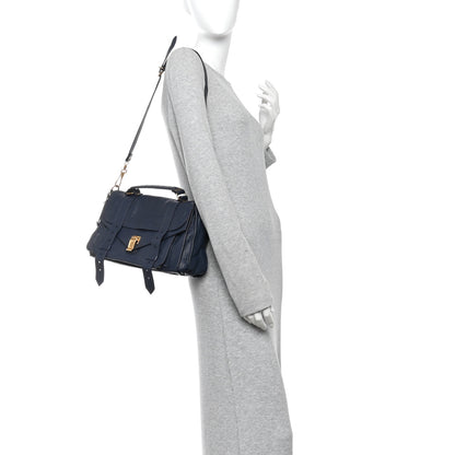Proenza Schouler Lambskin Medium PS1 Satchel Midnight 2 of 12