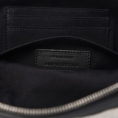 Saint Laurent Canvas Classic Belt Bag Black White 9 of 10