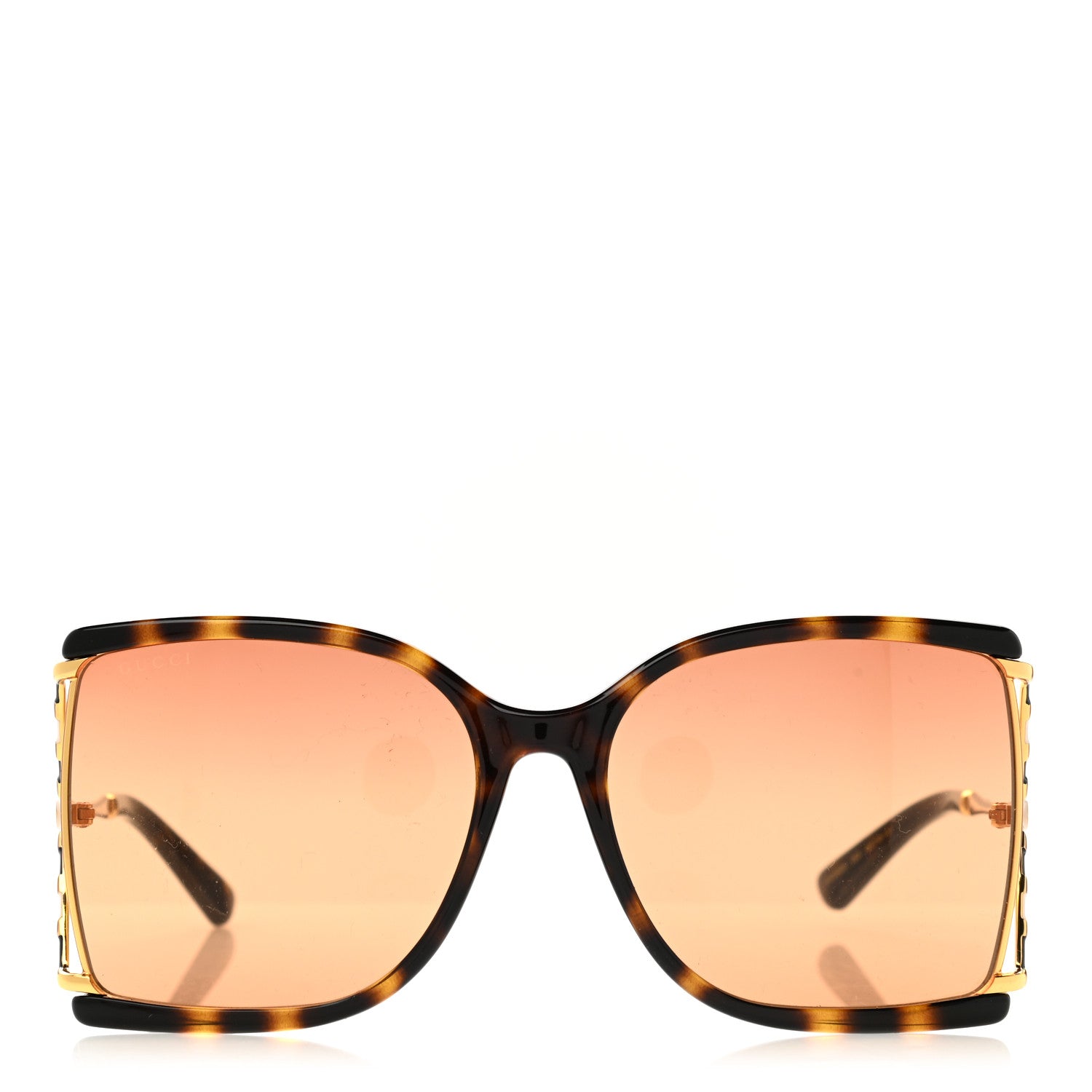 Gucci Square Metal Glasses GG0592S Tortoise 2 of 8