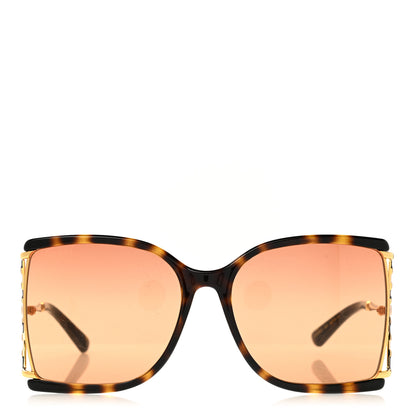 Gucci Square Metal Glasses GG0592S Tortoise 2 of 8