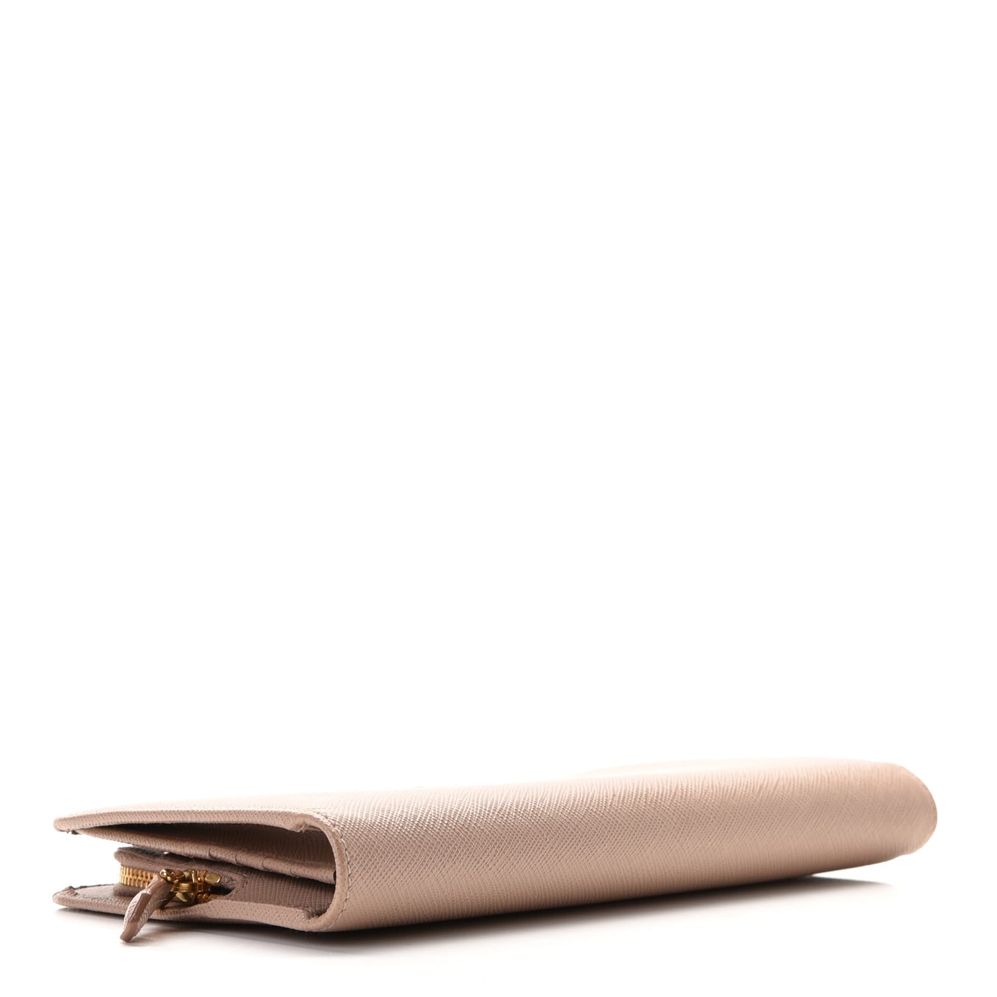 Saffiano Metal Double Snap Travel Wallet Cammeo