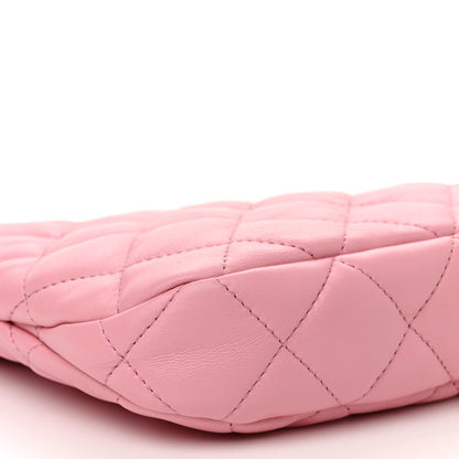 Chanel Lambskin Quilted CC Links Hobo Light Pink 8 of 9