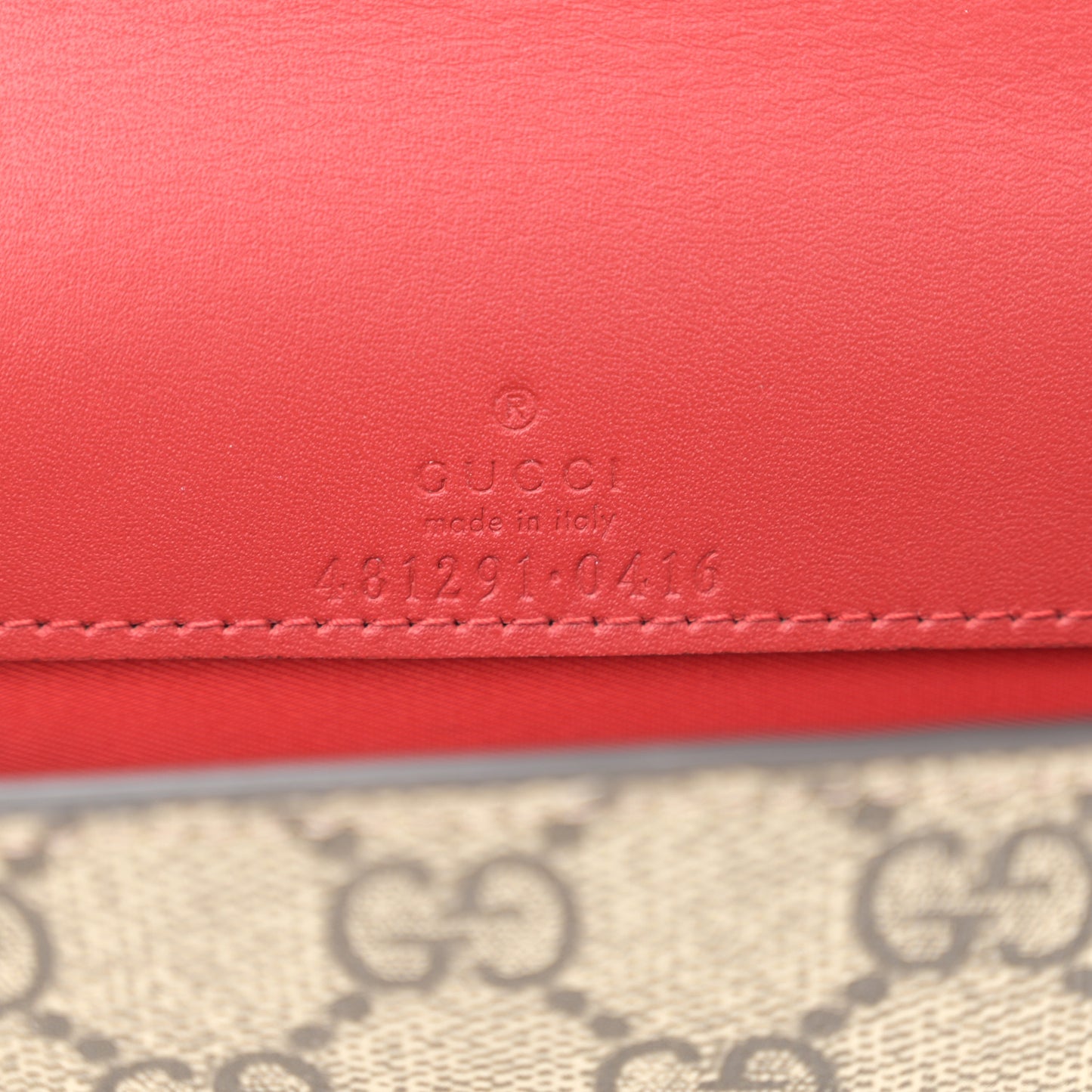 GG Supreme Monogram Mini Cherry Chain Bag