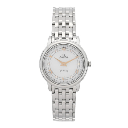 Omega Stainless Steel Diamond Mother of Pearl 27mm De Ville Prestige Quartz Watch 424.10.27.60.55.001 1 of 5