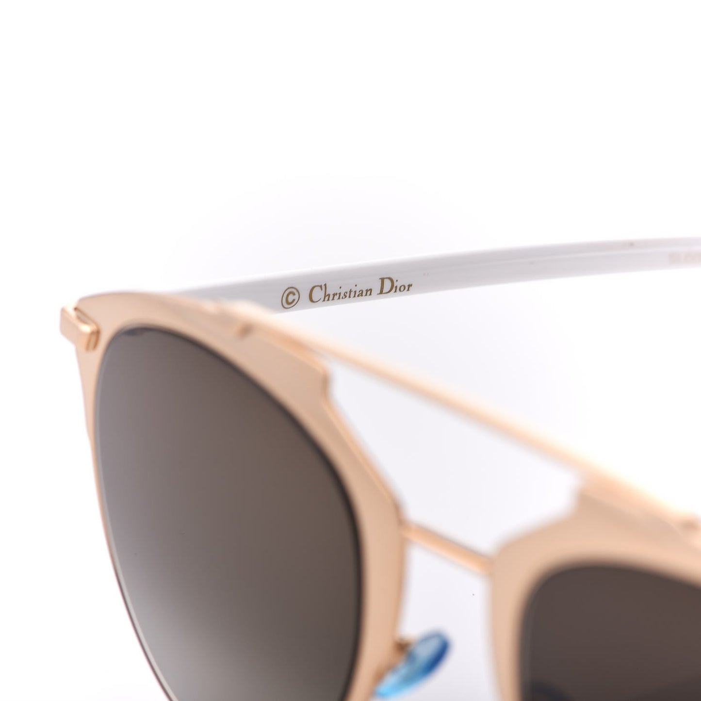 Reflected Sunglasses Rose Gold White