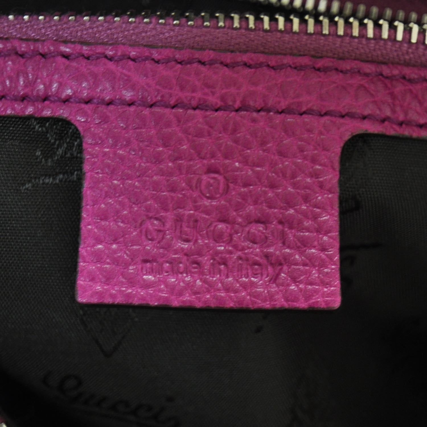 Gucci Guccissima Neoprene Techno Tag Medium Boston Magenta 7 of 10