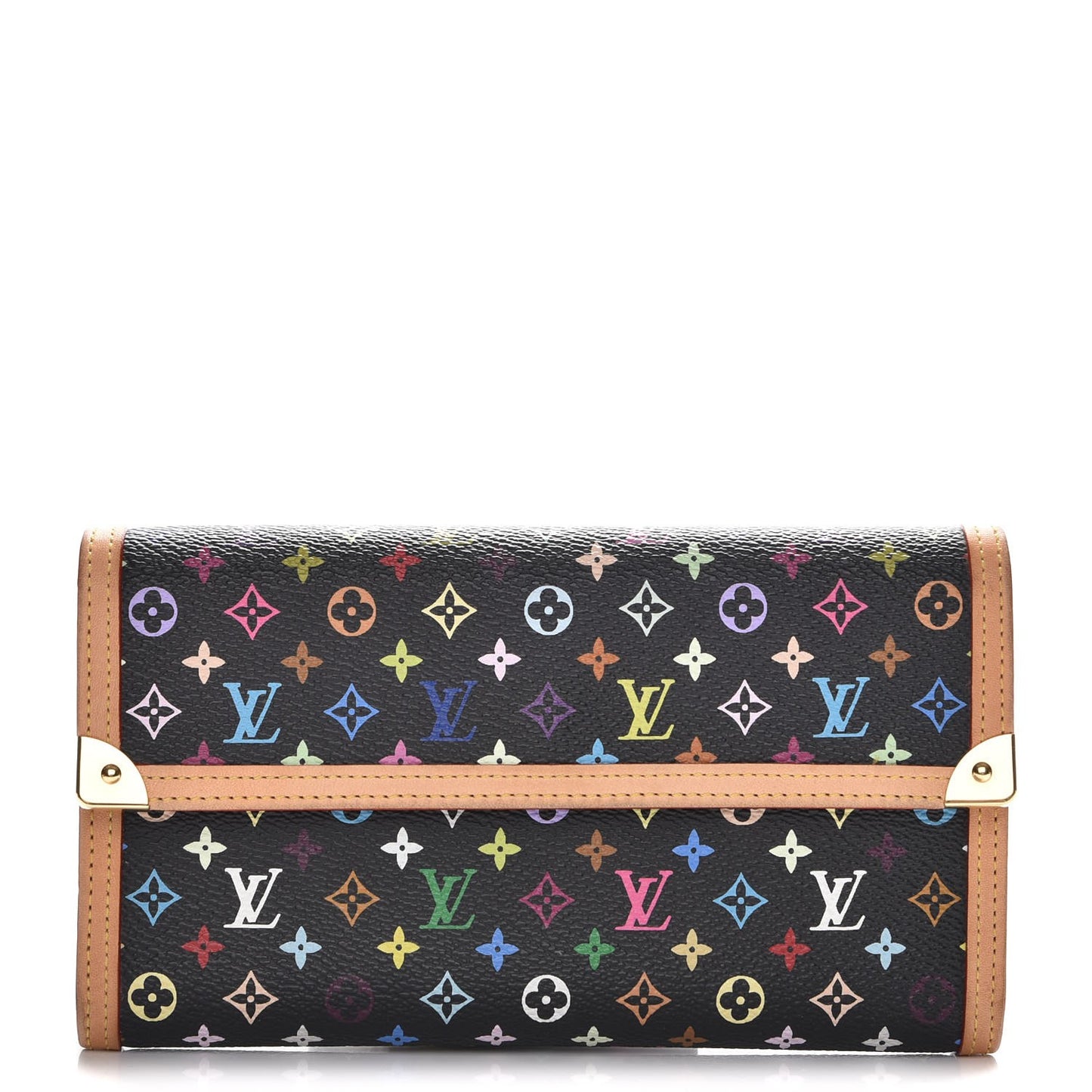Monogram Multicolor Porte Tresor International Wallet Black