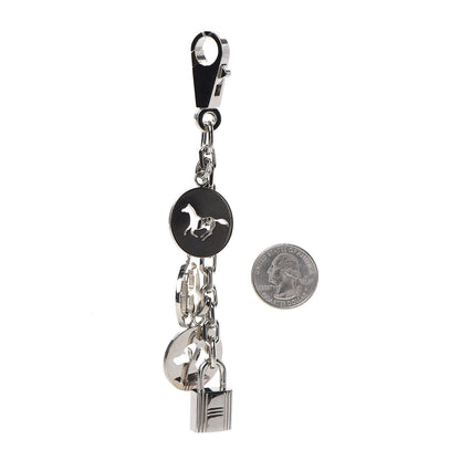 Hermes Palladium Breloque Bag Charm Silver 2 of 3