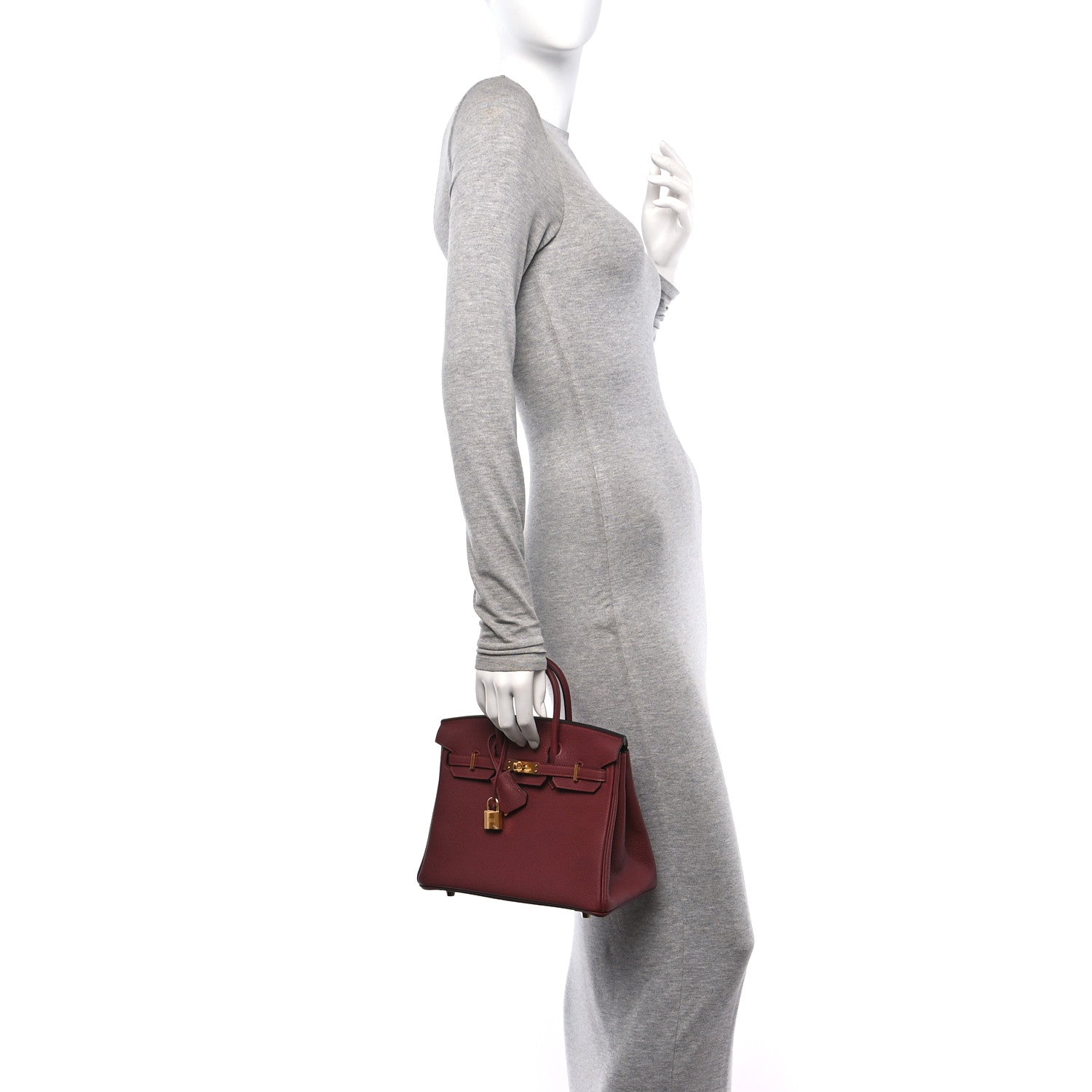 Hermes Togo Birkin 25 Rouge H 3 of 11
