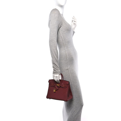 Hermes Togo Birkin 25 Rouge H 3 of 11