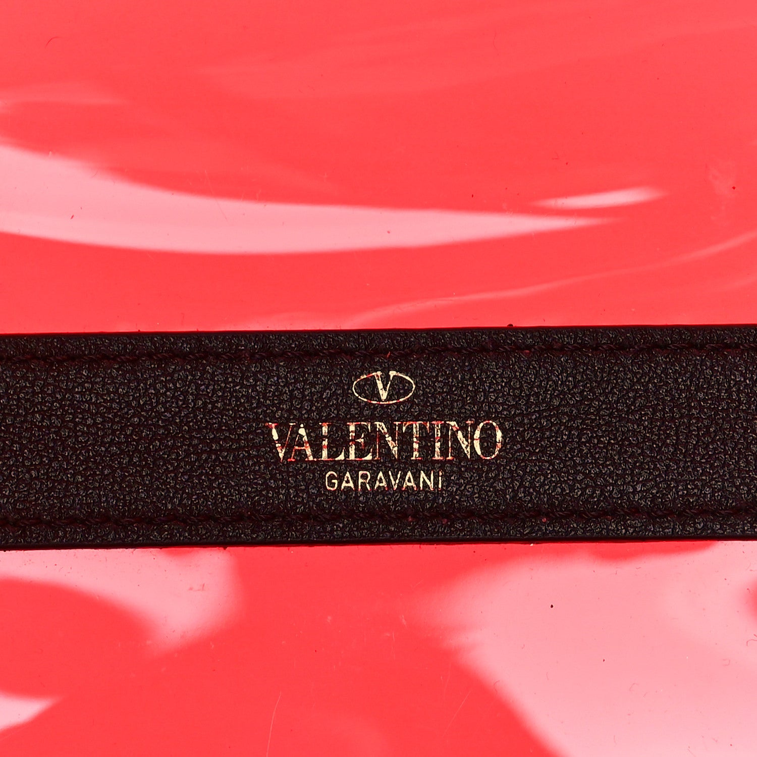 Valentino Garavani Plexy VLTN Small Shopping Bag Red Black 7 of 9