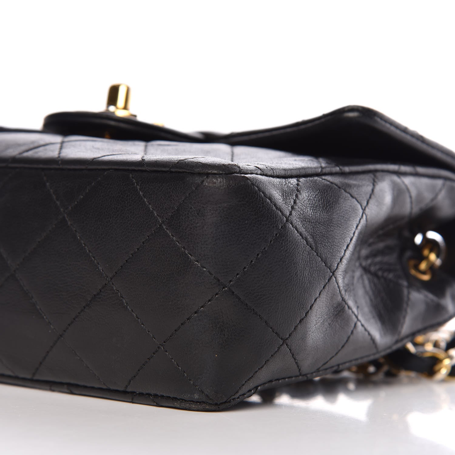 Chanel Lambskin Quilted Mini Square Flap Black 10 of 10