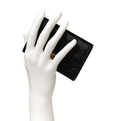 Chanel Caviar Quilted Flap Card Holder Black 2 of 9