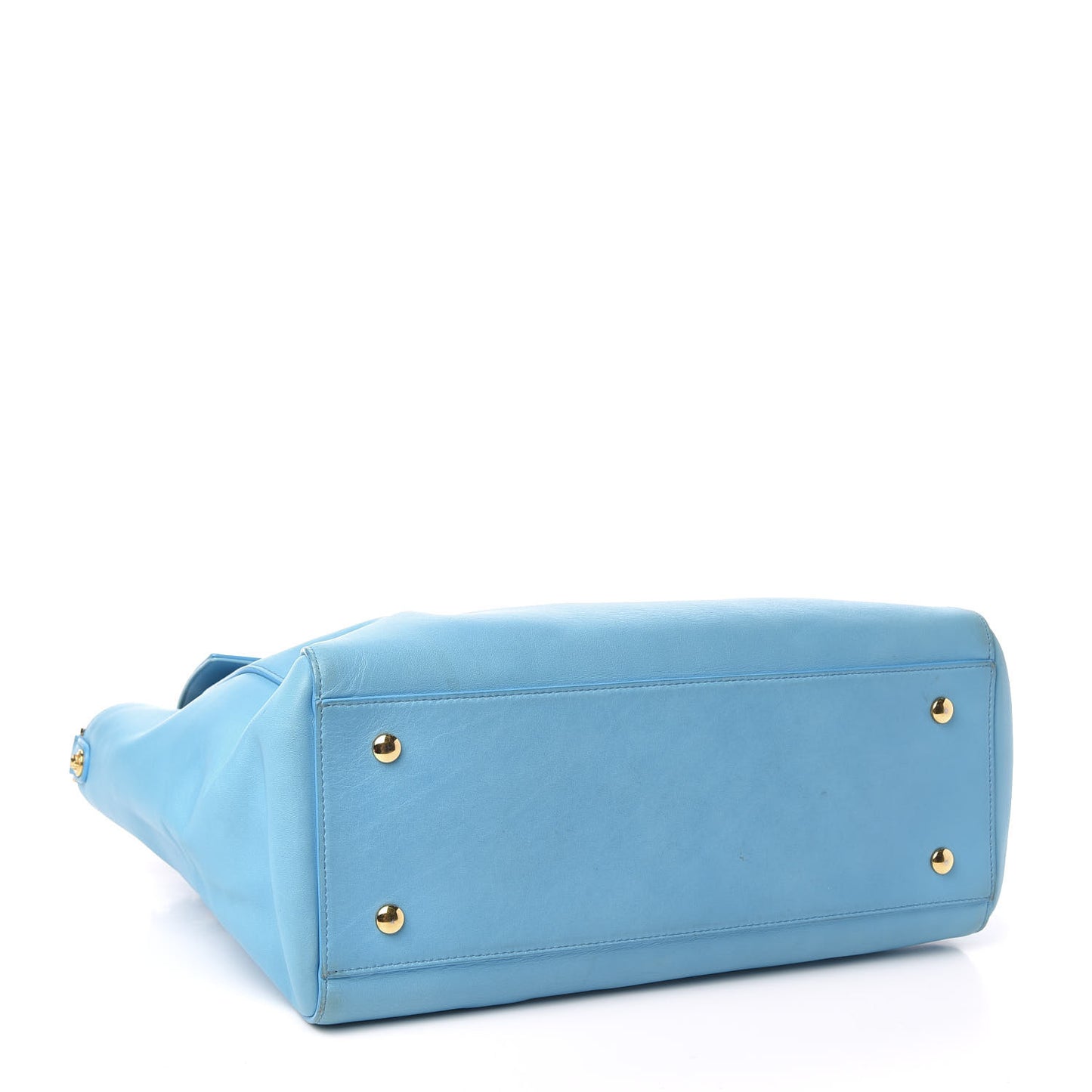 Calfskin Large Signature Satchel Blue