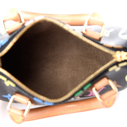 Louis Vuitton Monogram Multicolor Mini Sac HL Speedy Black 5 of 9