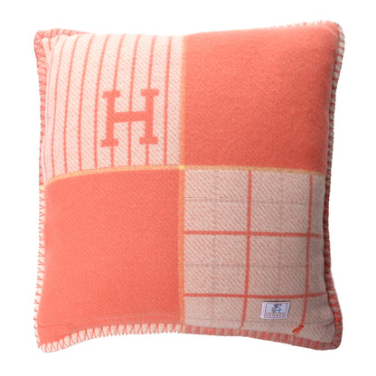 Hermes Wool Cashmere Avalon Cabriole Pillow Melon 2 of 3