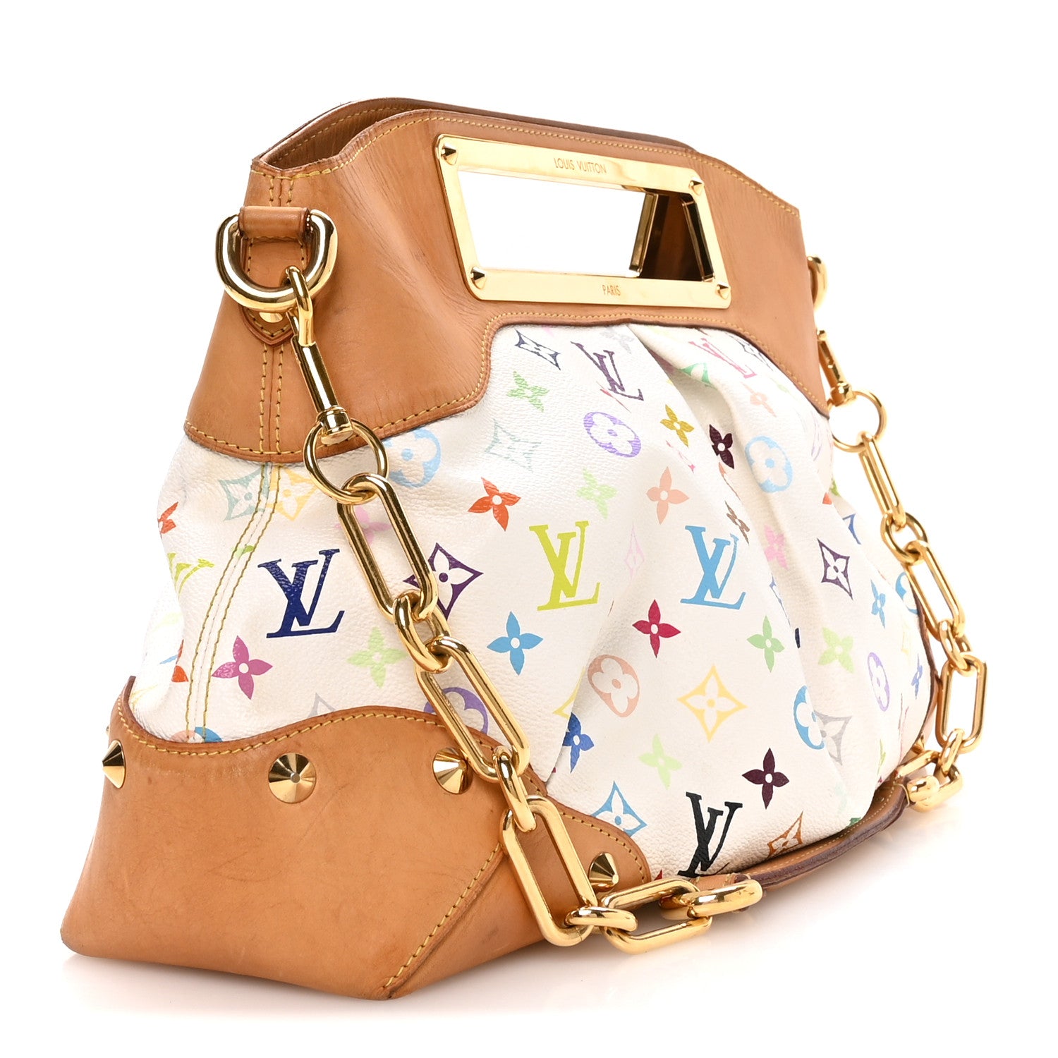 Louis Vuitton Monogram Multicolor Judy GM White 3 of 9