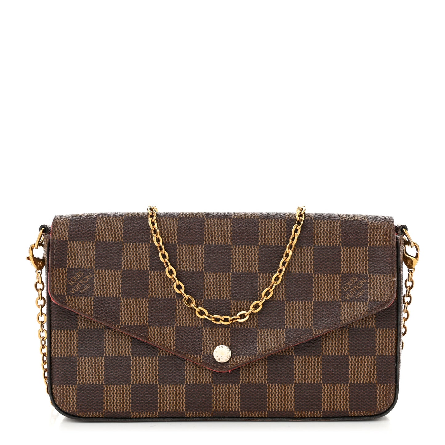 Damier Ebene Pochette Felicie Chain Wallet