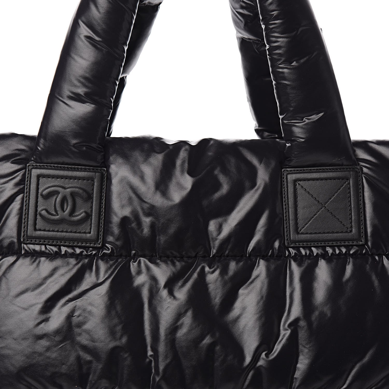 Chanel Nylon Quilted Medium Coco Cocoon Reversible Tote Black 11 of 11