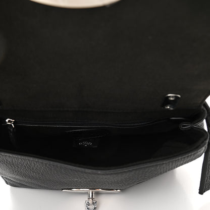 Mulberry Glossy Goatskin Small Lily Flap Black 5 of 11